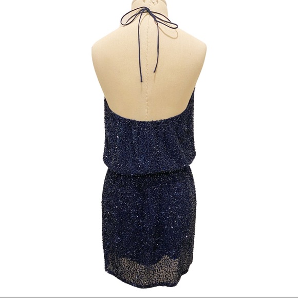Haute Hippie Sequin Halter Dress - Picture 3 of 10